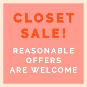 CLOSET SALE